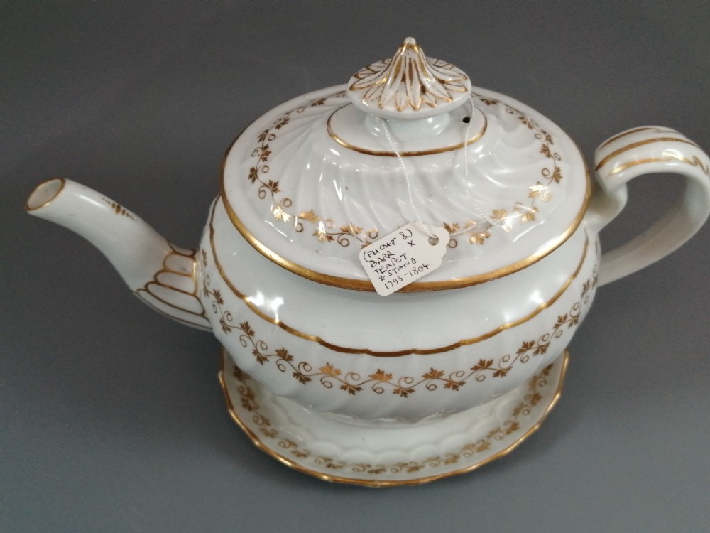 A Flight & Barr (Worcester) teapot and stand , c 1793-1804 View XIX