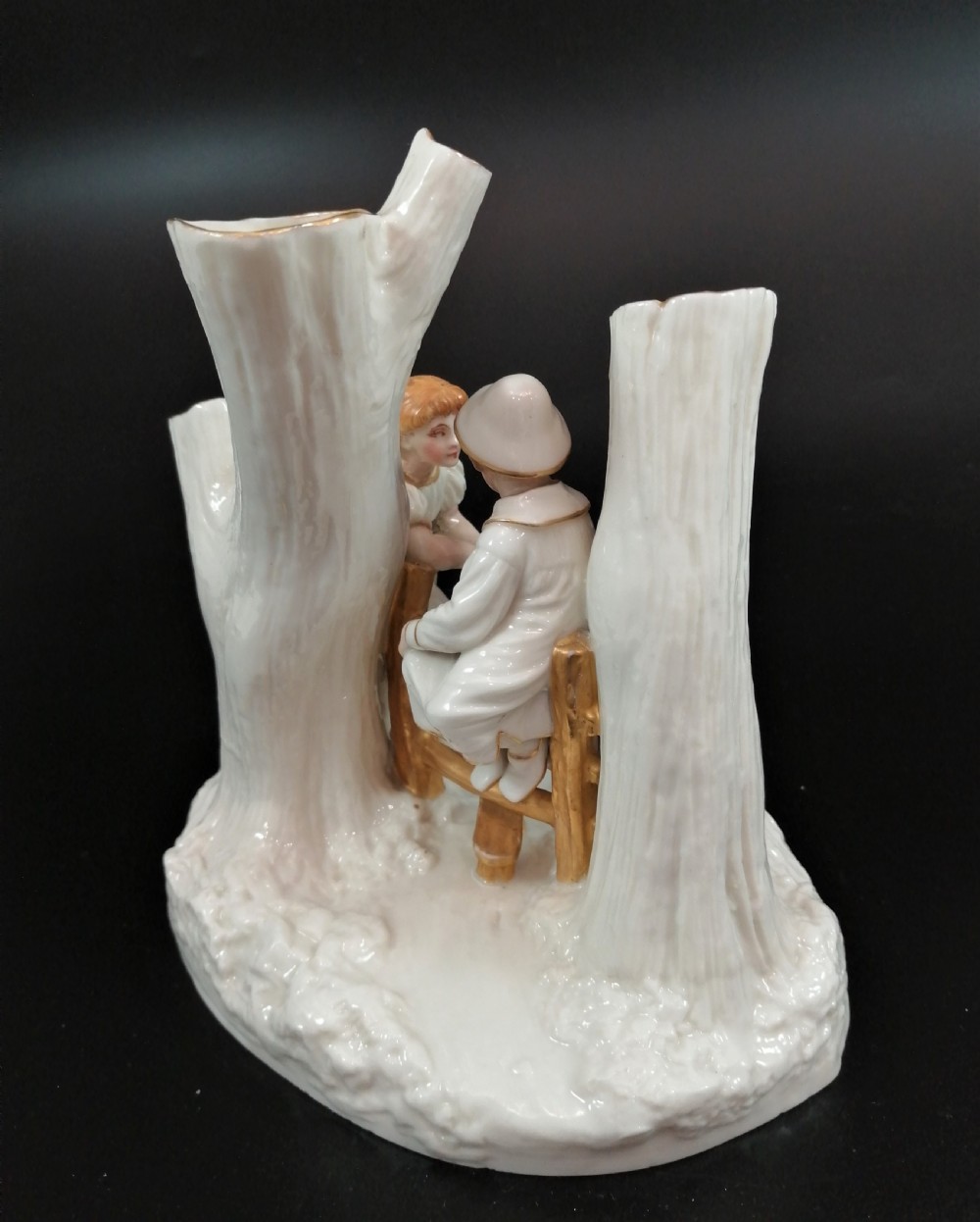 Royal Worcester 'Country Courtship' group, James Hadley,1884 View VI