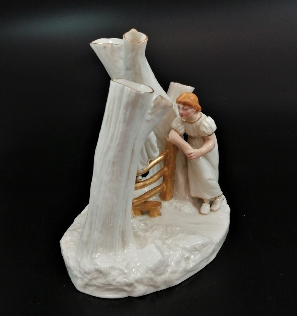 Royal Worcester 'Country Courtship' group, James Hadley,1884 View VIII