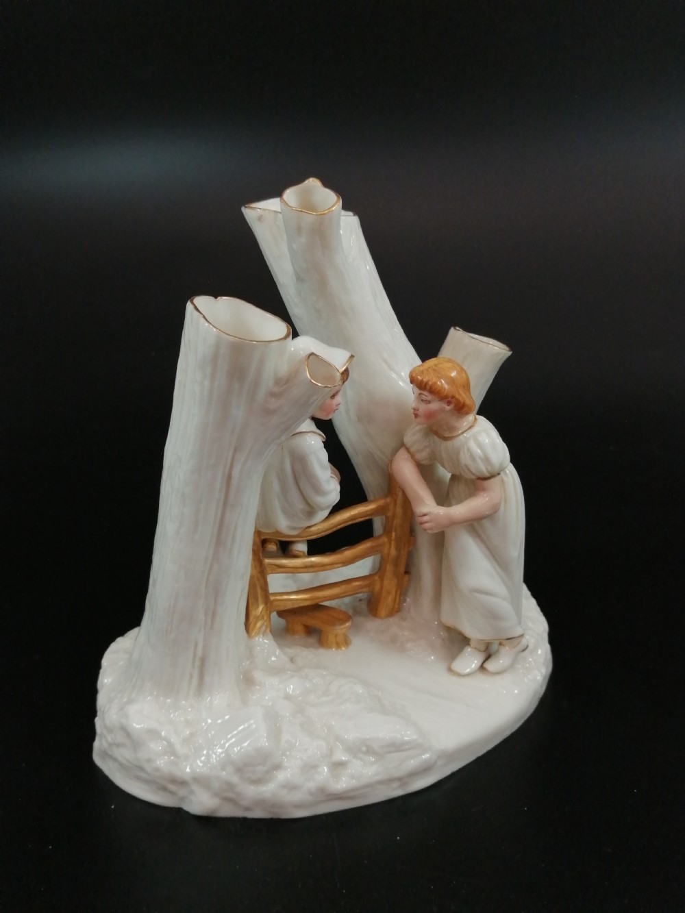 Royal Worcester 'Country Courtship' group, James Hadley,1884 View IX