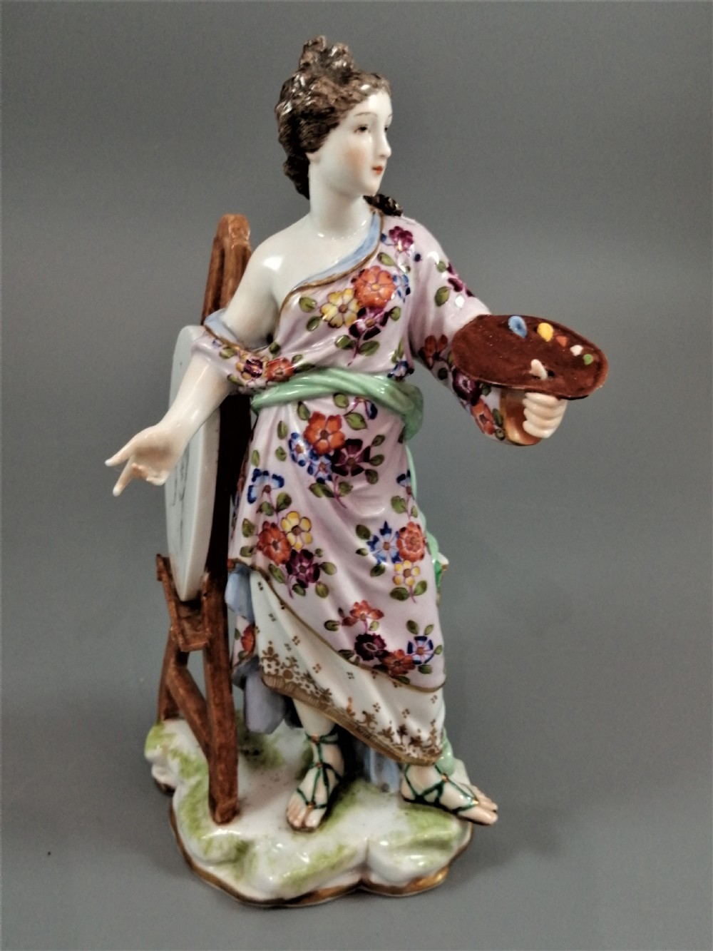 Volkstedt porcelain figure emblematic of Art , late 19th century