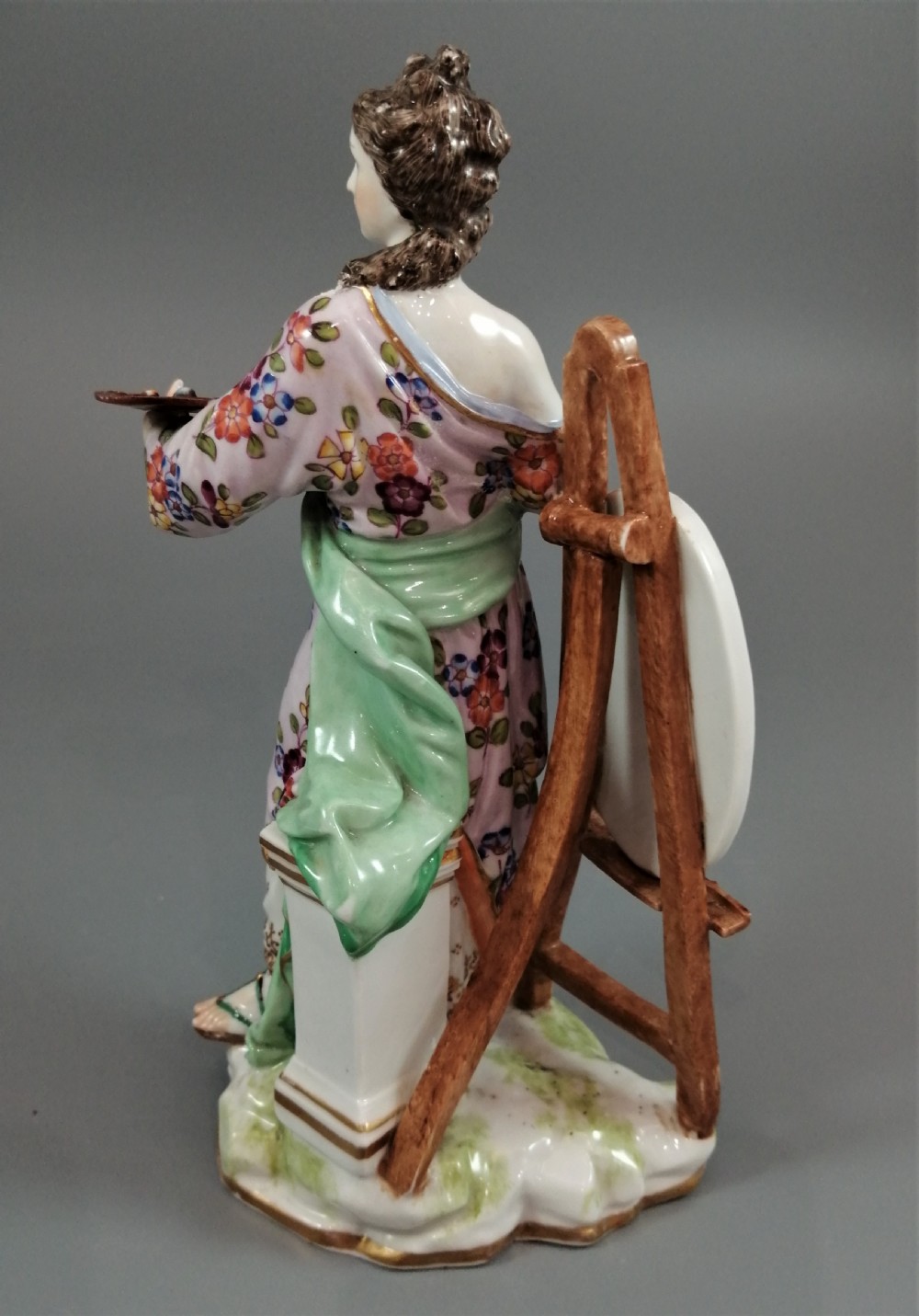 Volkstedt porcelain figure emblematic of Art , late 19th century View V