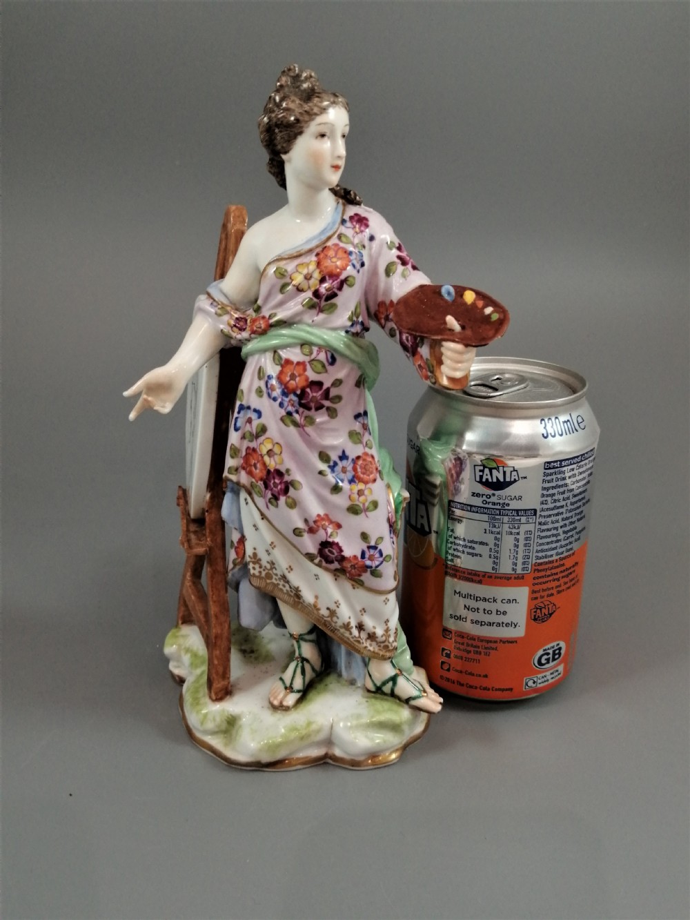 Volkstedt porcelain figure emblematic of Art , late 19th century View X