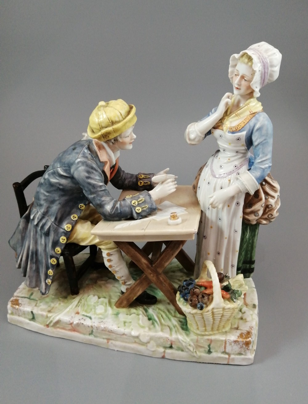 Antique porcelain figurine Ackermann & Fritze Volkstedt 