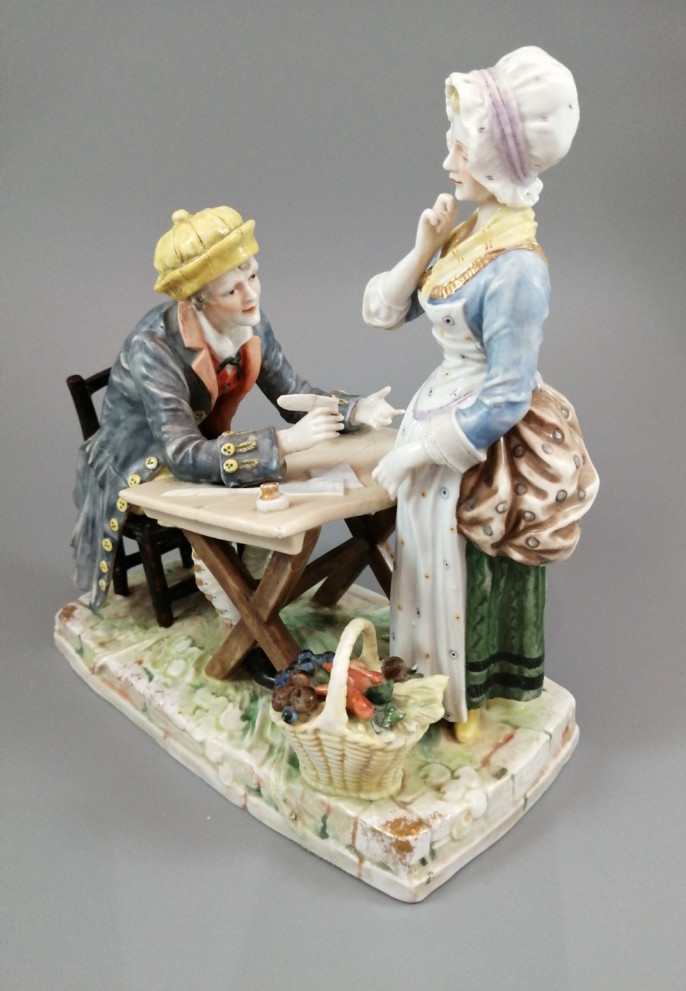 Antique porcelain figurine Ackermann & Fritze Volkstedt 