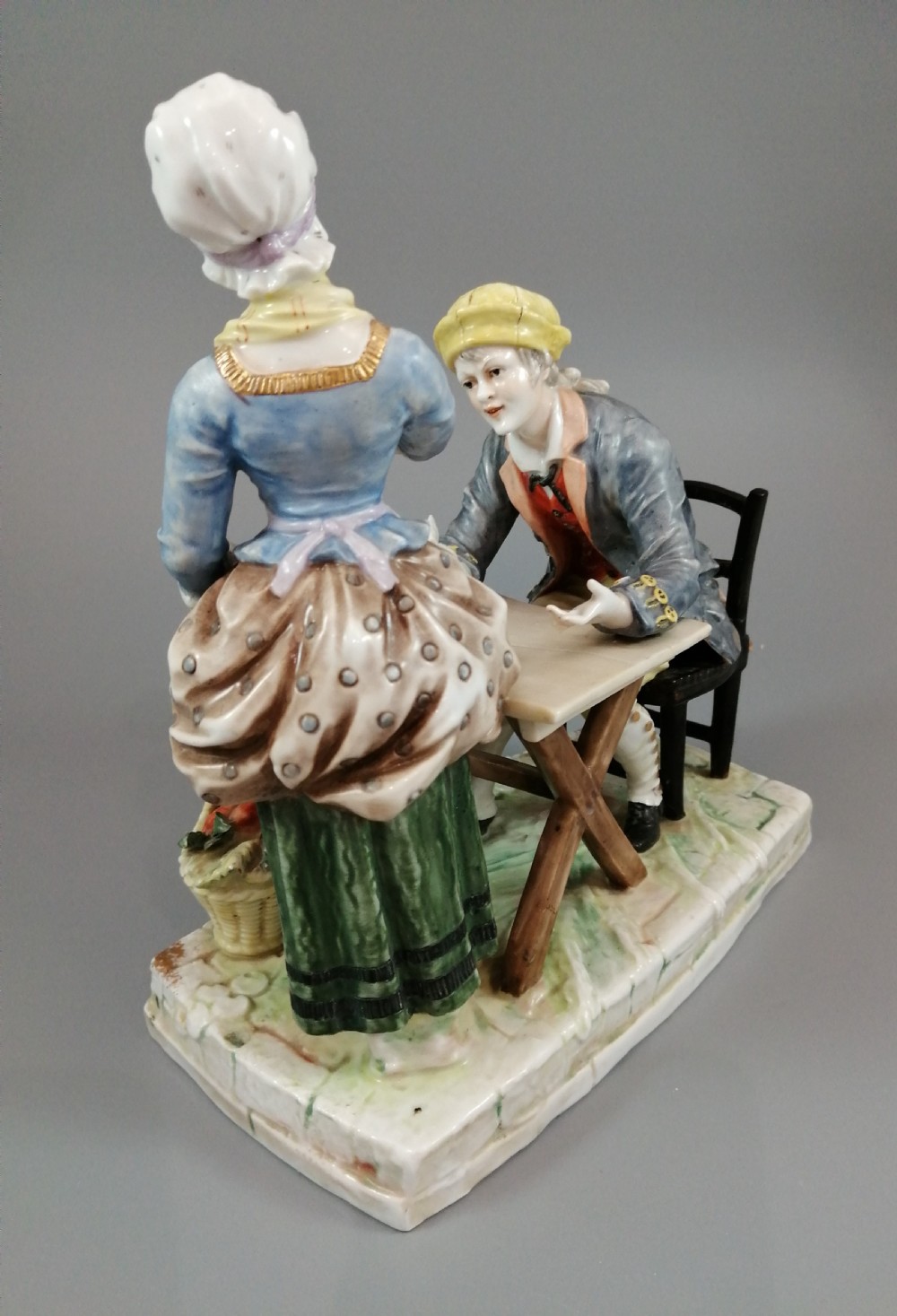 Antique porcelain figurine Ackermann & Fritze Volkstedt 