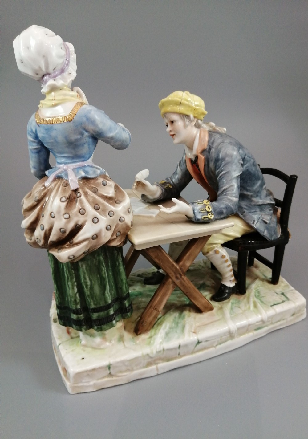 Antique porcelain figurine Ackermann & Fritze Volkstedt 