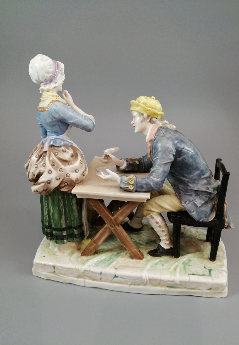 Antique porcelain figurine Ackermann & Fritze Volkstedt 