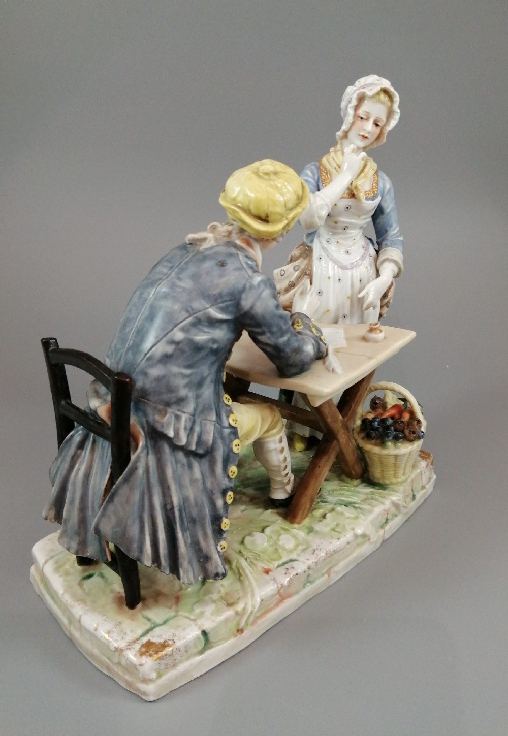 Antique porcelain figurine Ackermann & Fritze Volkstedt 