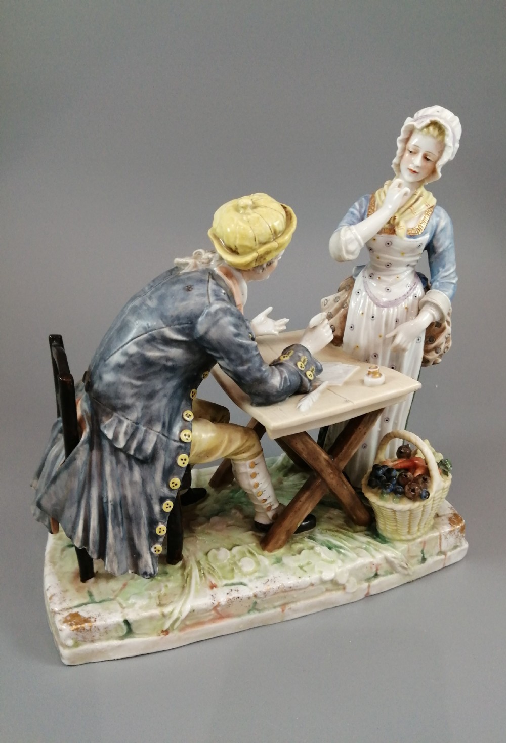 Antique porcelain figurine Ackermann & Fritze Volkstedt 