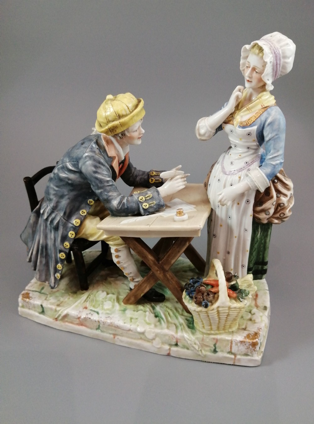 Antique porcelain figurine Ackermann & Fritze Volkstedt 