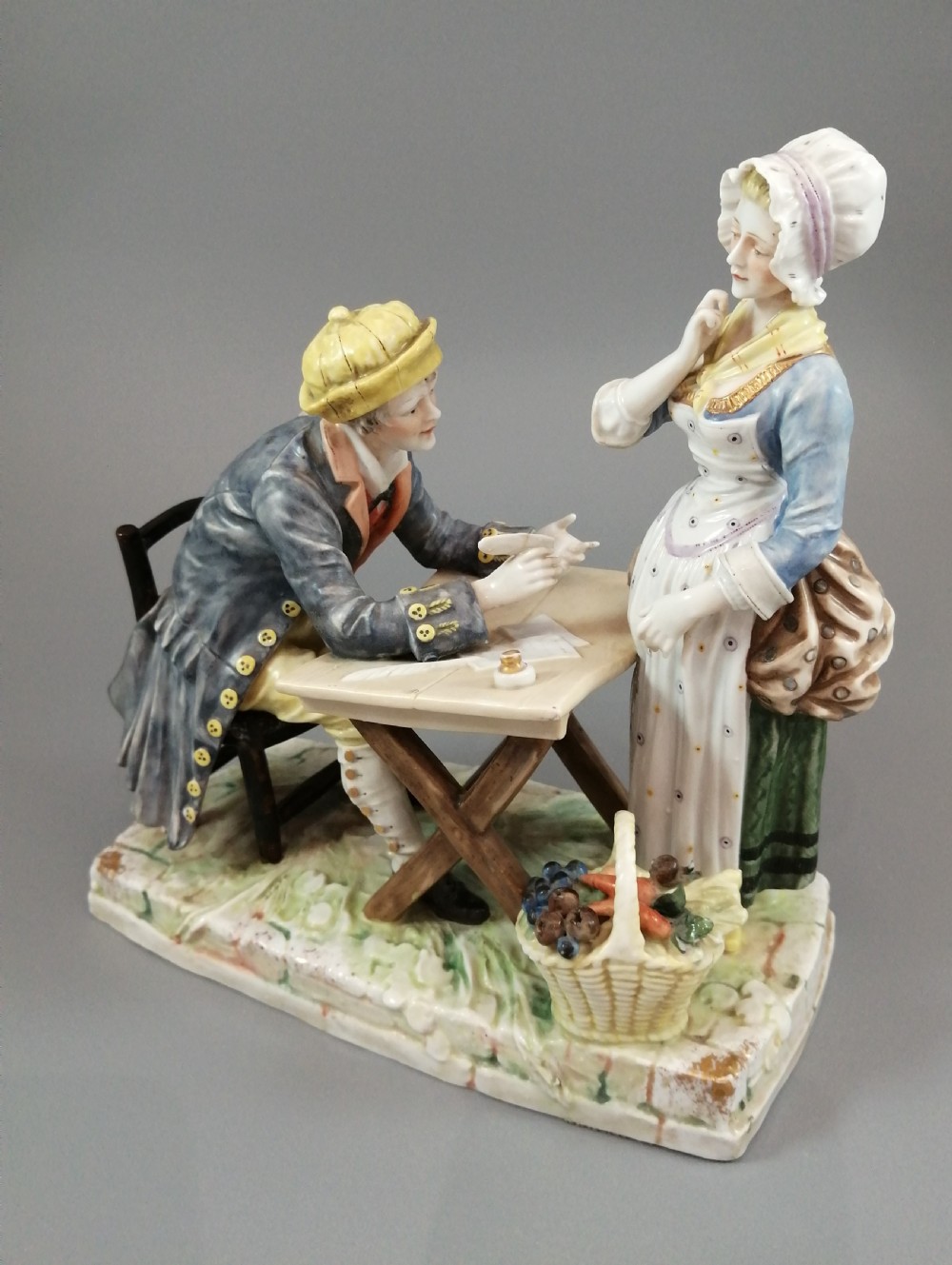 Antique porcelain figurine Ackermann & Fritze Volkstedt 
