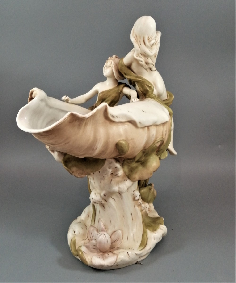 Royal Dux Porcelain Centrepiece Art Nouveau: 