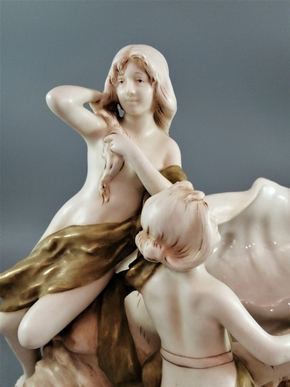 Royal Dux Porcelain Centrepiece Art Nouveau: 