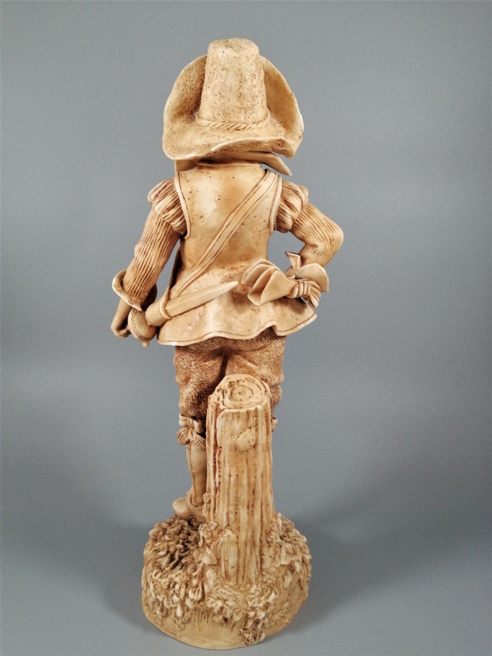 A Robinson and Leadbeater ivory parian ware figure of a musketeer View VI