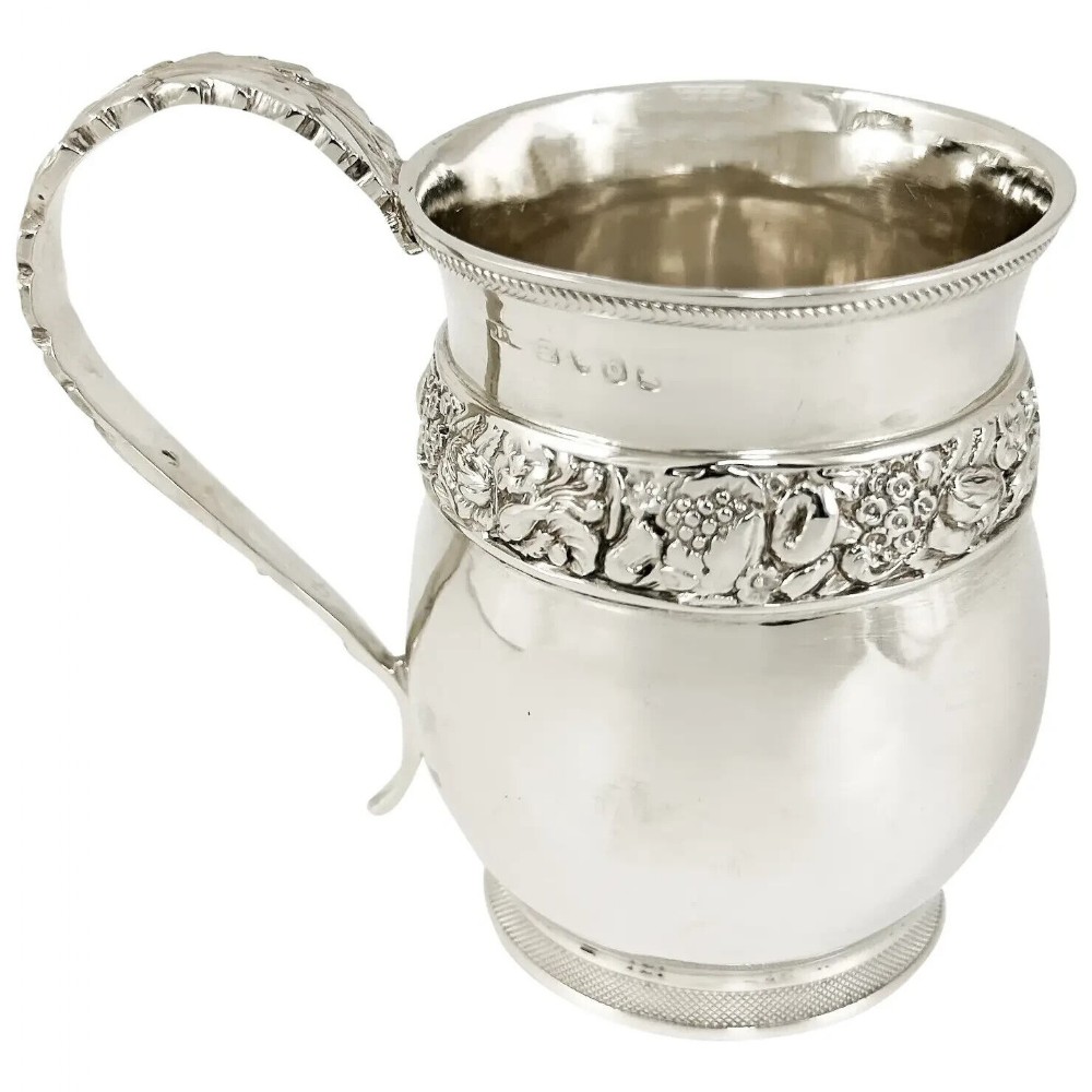 Antique William IV Joseph Angell sterling silver lady’s mug / Christening cup 1817