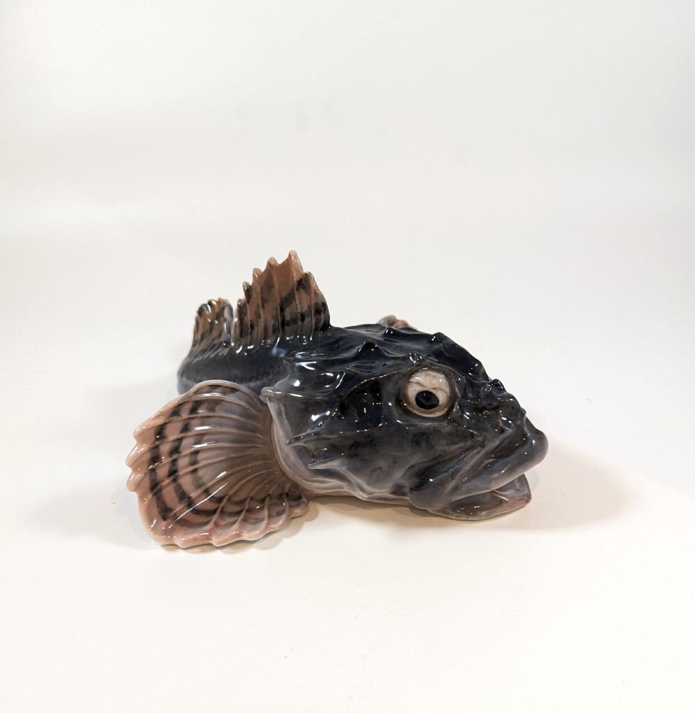 A very rare Royal Copenhagen 371 Scorpion Fish View VIII