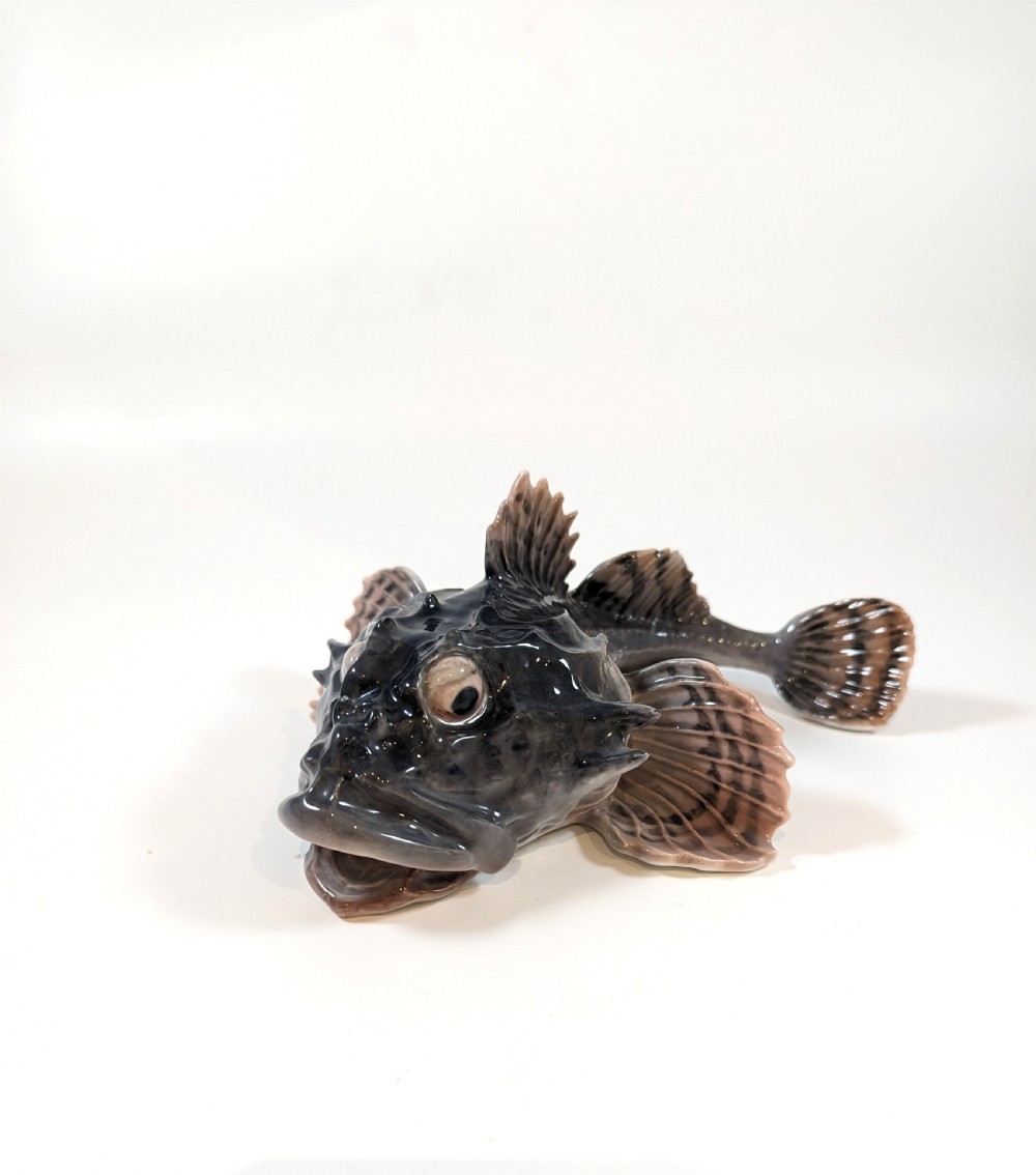 A very rare Royal Copenhagen 371 Scorpion Fish View XI