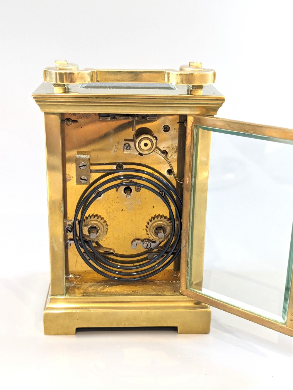 Antique French 8-day  carriage clock with striking gong View VIII