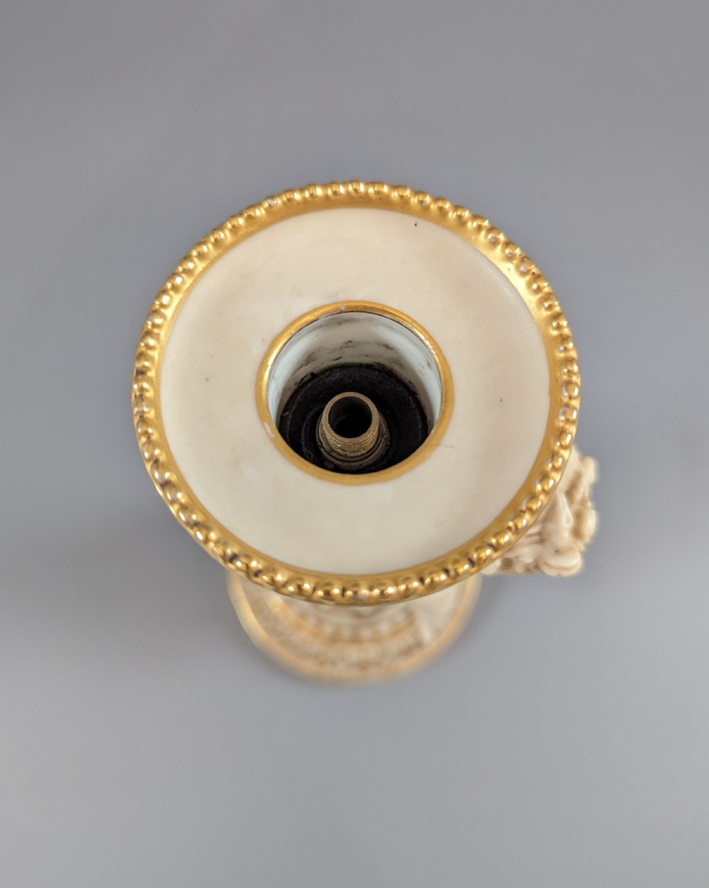 Antique Minton candlestick ,1892 View IX