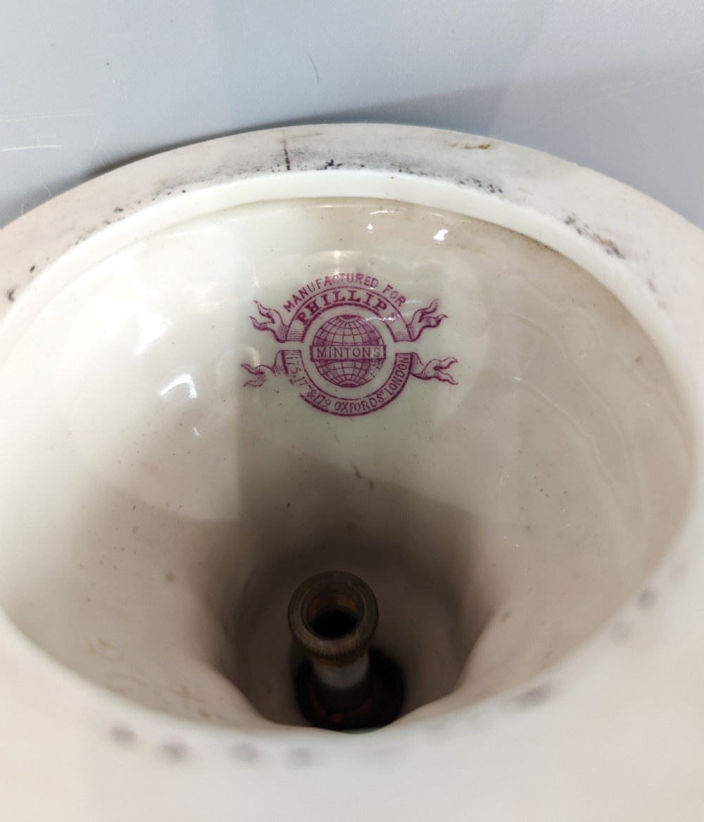 Antique Minton candlestick ,1892 View XI
