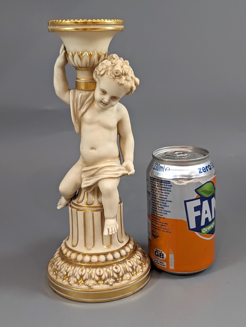 Antique Minton candlestick ,1892 View XII