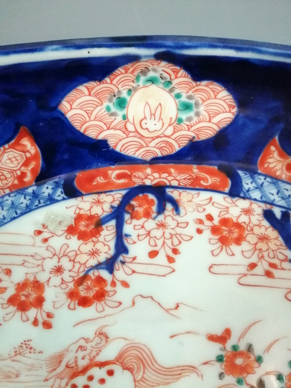 Japanese Imari Dish in the form of a Treasure Boat ‘Takarabune’, Meiji Period, circa 1900 View III