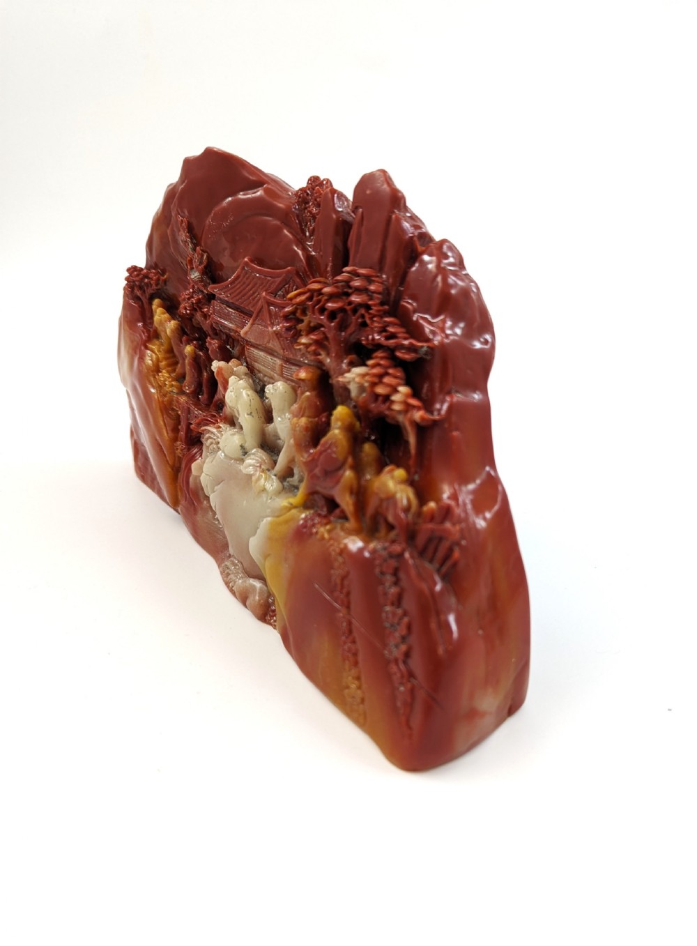 Chinese carving made from  rare  chicken-blood stone View III