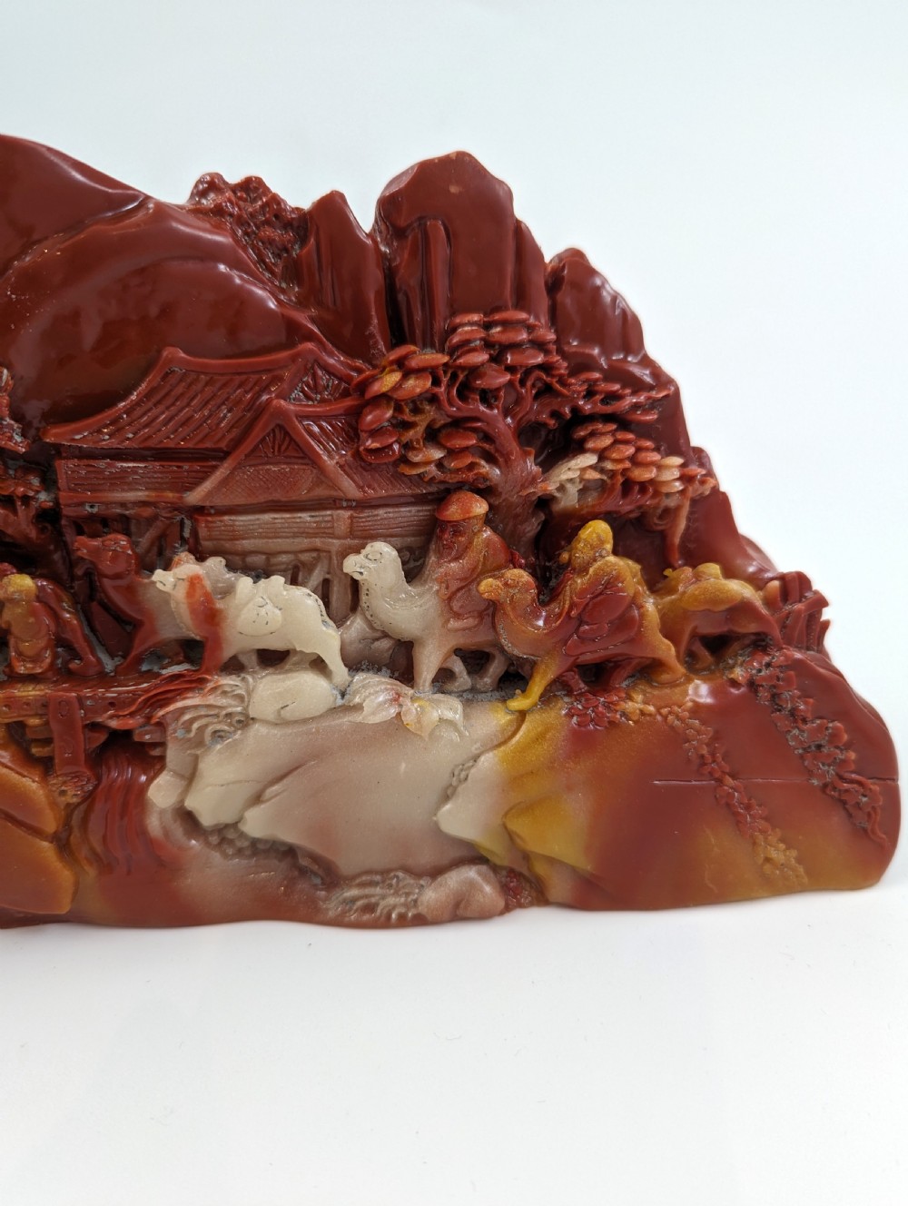 Chinese carving made from  rare  chicken-blood stone View IX