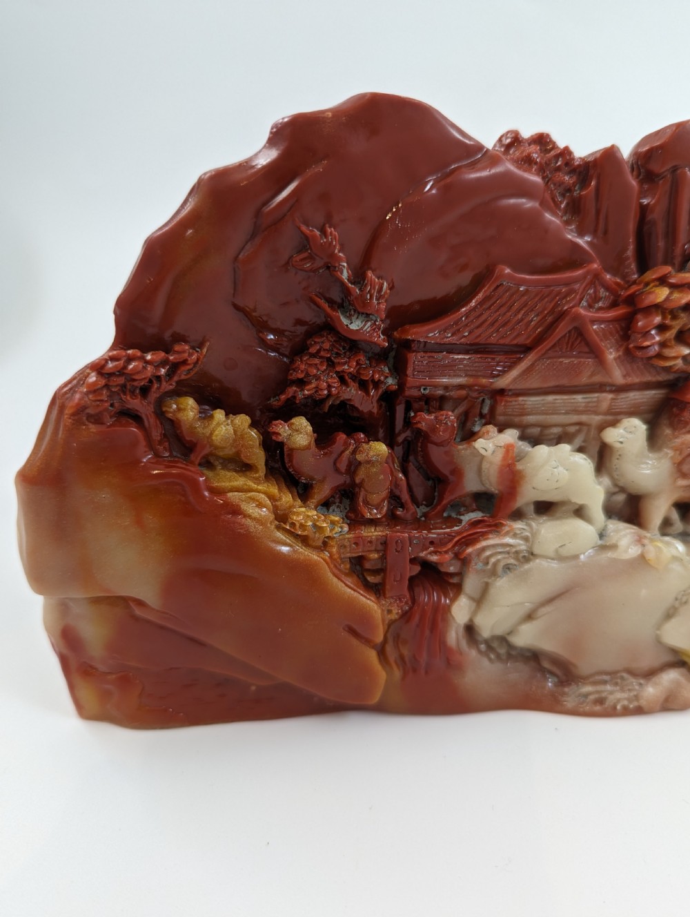 Chinese carving made from  rare  chicken-blood stone View XII