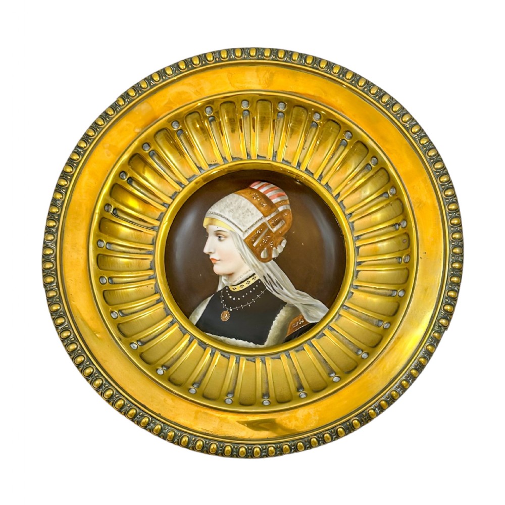 19th century porcelain portrait of 