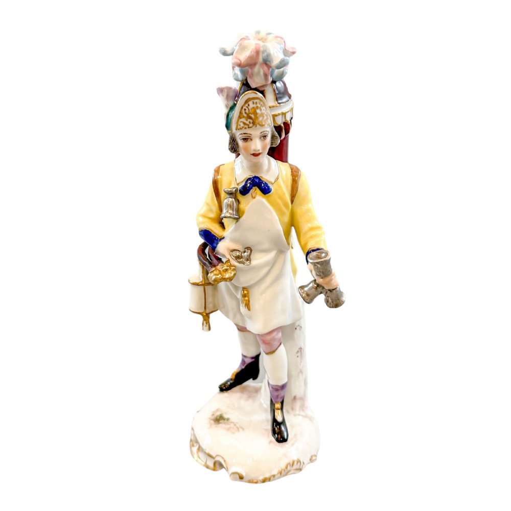 19th century French Samson, Paris porcelain figurine of fireman