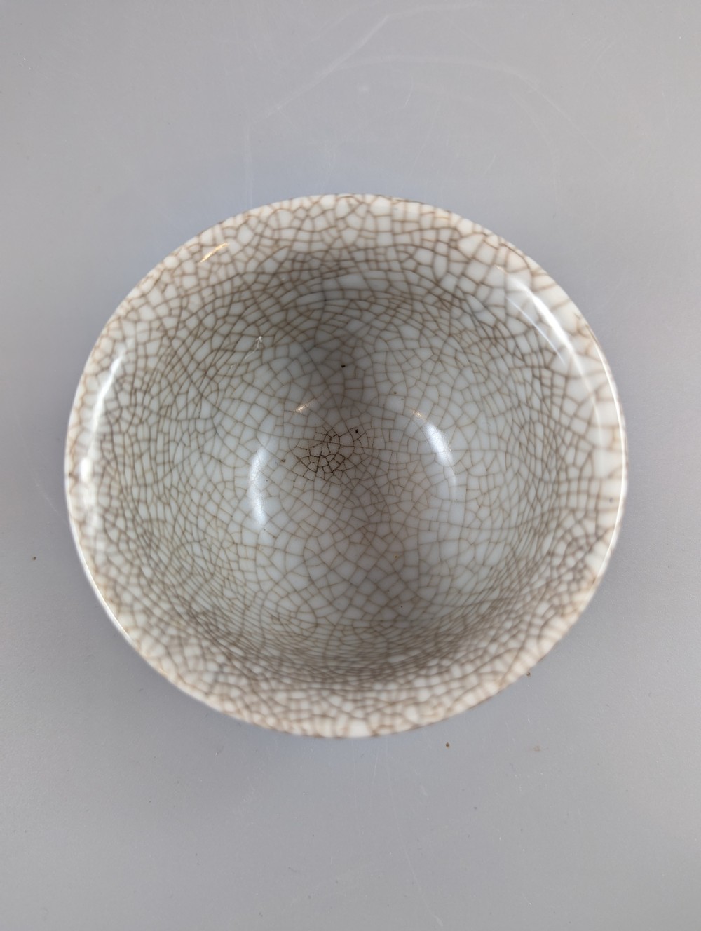 Chinese Qing Dynasty KangXi Reign Yellow Glazed Porcelain crackles  Cup /Bowl View XI
