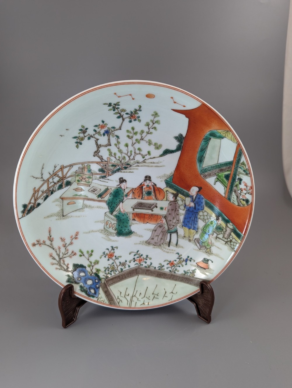 Chinese Qing Dynasty Kangxi Period porcelain plate View V