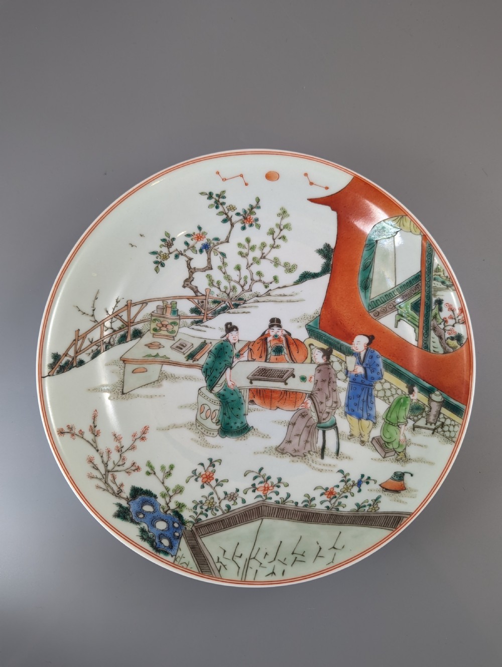 Chinese Qing Dynasty Kangxi Period porcelain plate View XI
