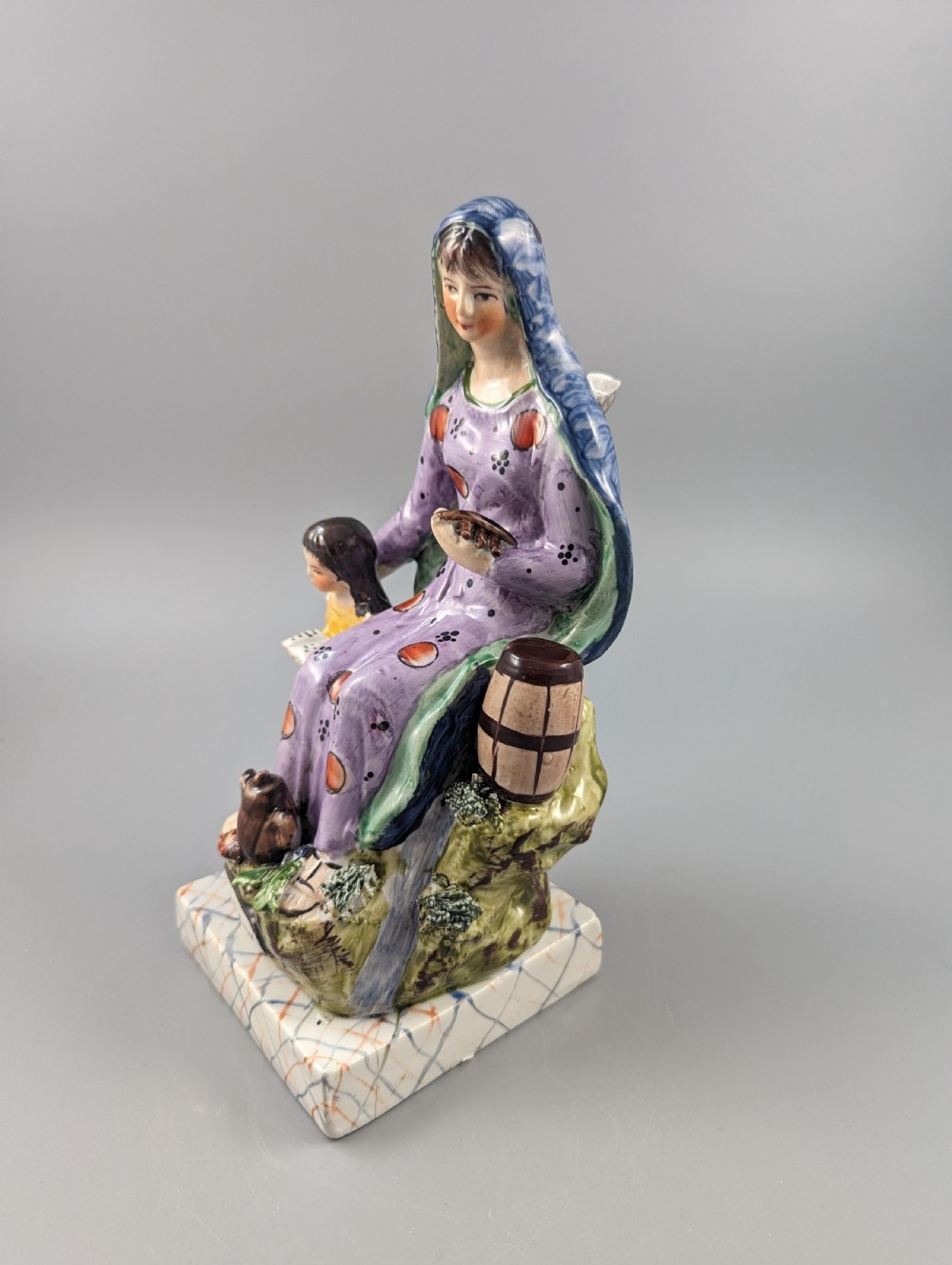 The Widow of Zarephath Staffordshire pottery figure, 9