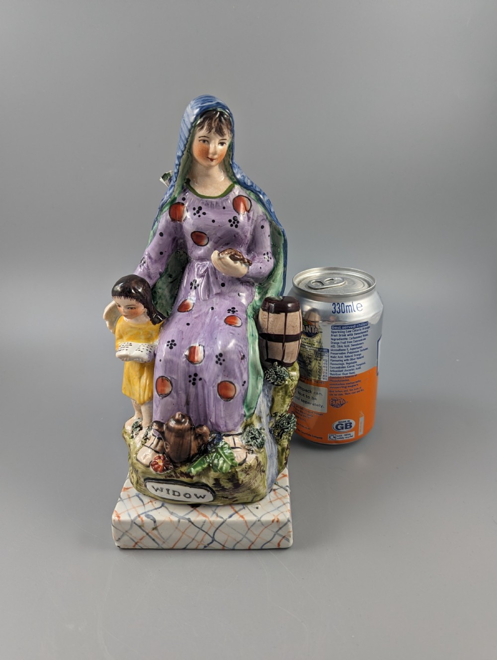 The Widow of Zarephath Staffordshire pottery figure, 9