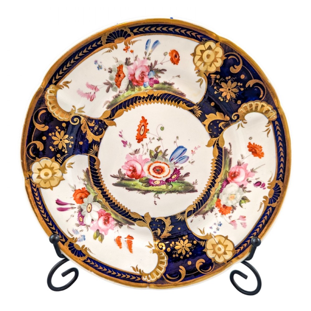 Rare  John Rose Coalport porcelain dessert plate, c. 1810
