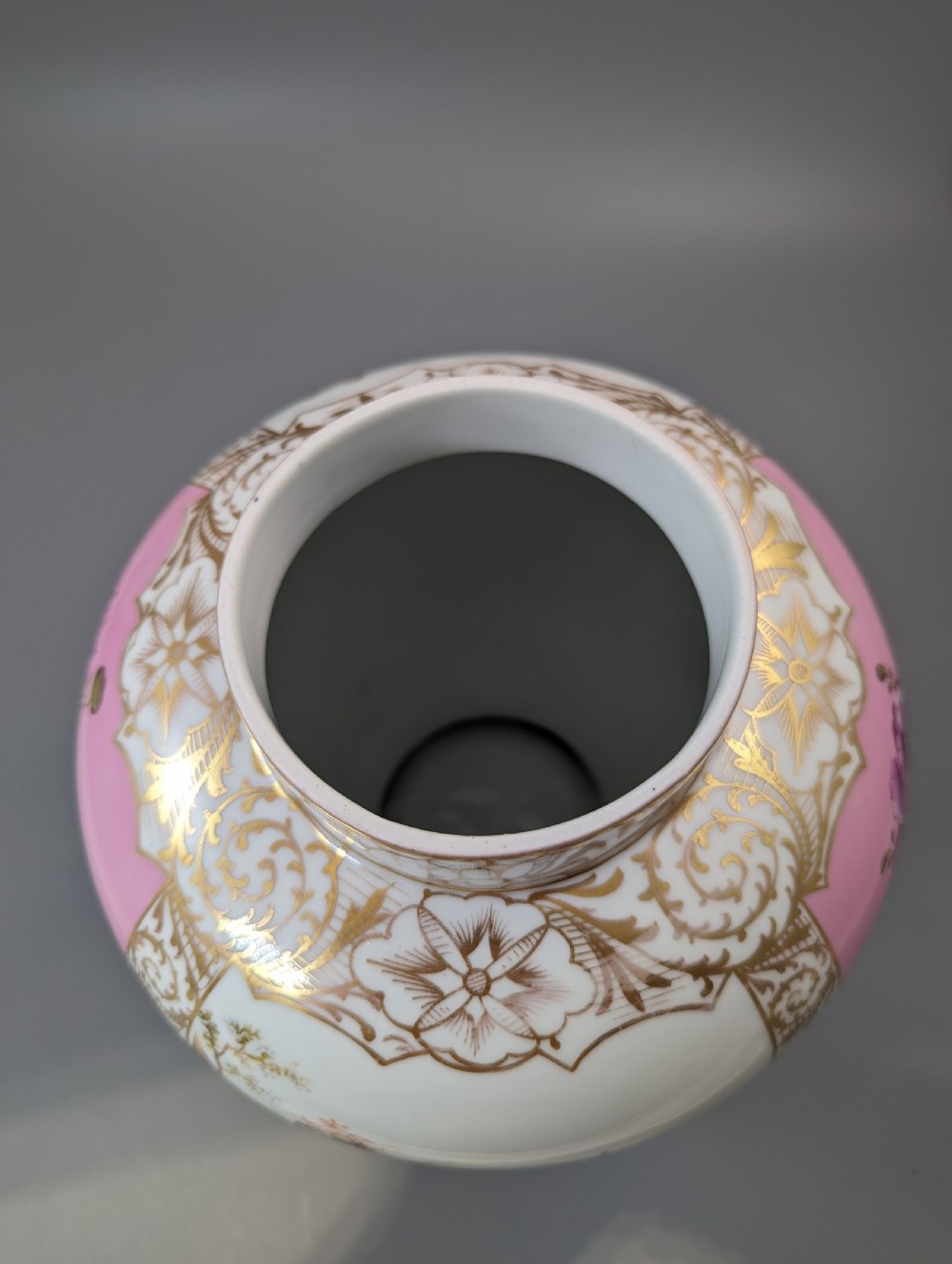 Dresden porcelain covered vase, Helena Wolfson style, c. 1880  View VIII