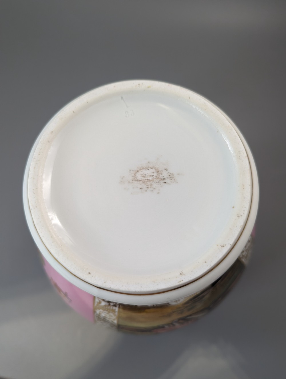 Dresden porcelain covered vase, Helena Wolfson style, c. 1880  View IX