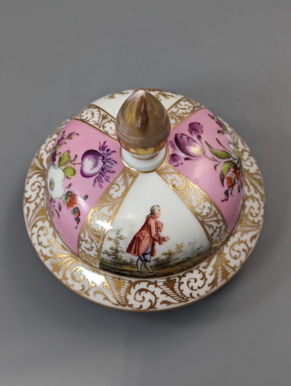 Dresden porcelain covered vase, Helena Wolfson style, c. 1880  View XI
