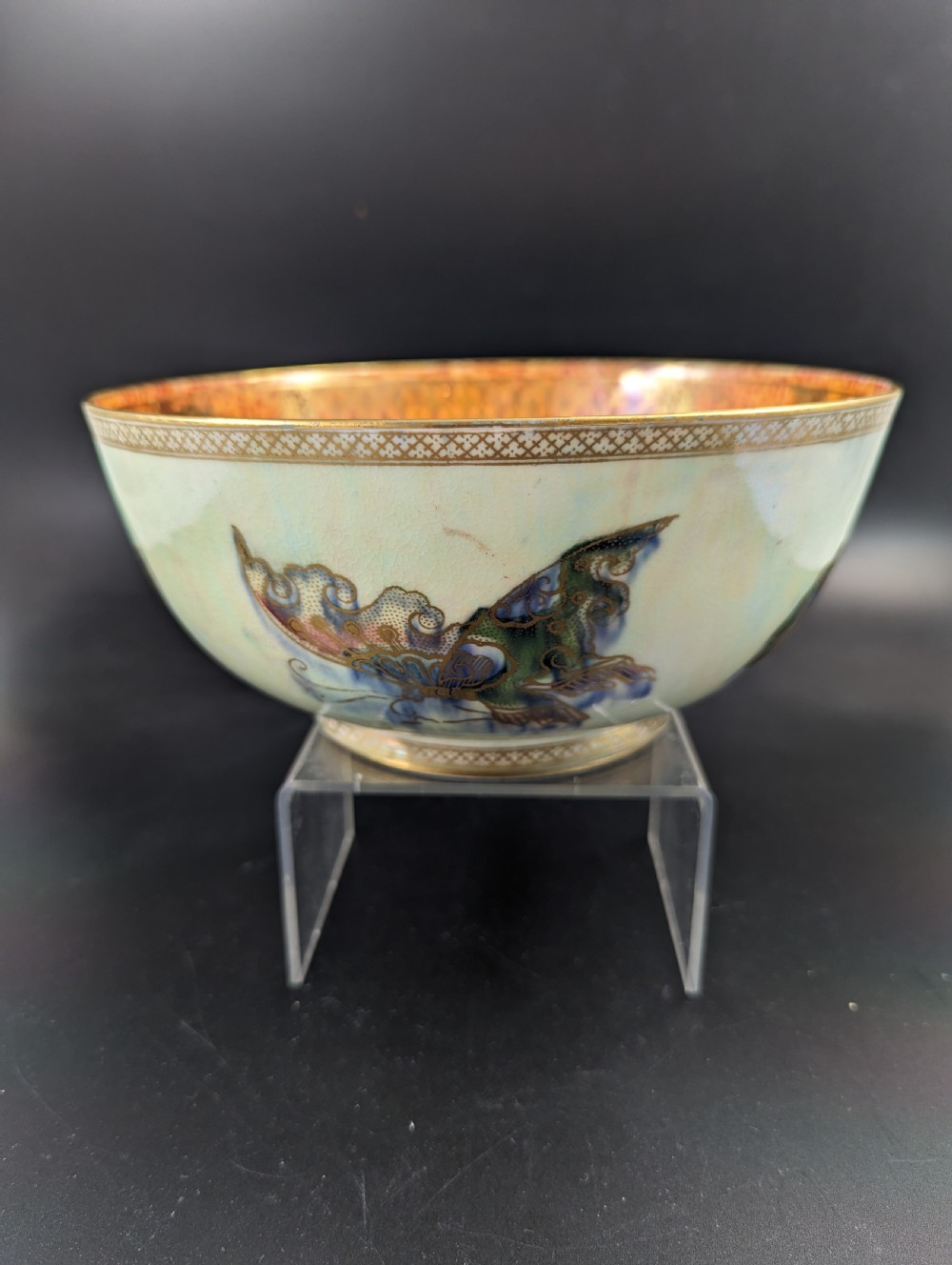 Wedgwood large Pearl Lustre Butterfly bowl , Daisy Makeig Jones , c.1920