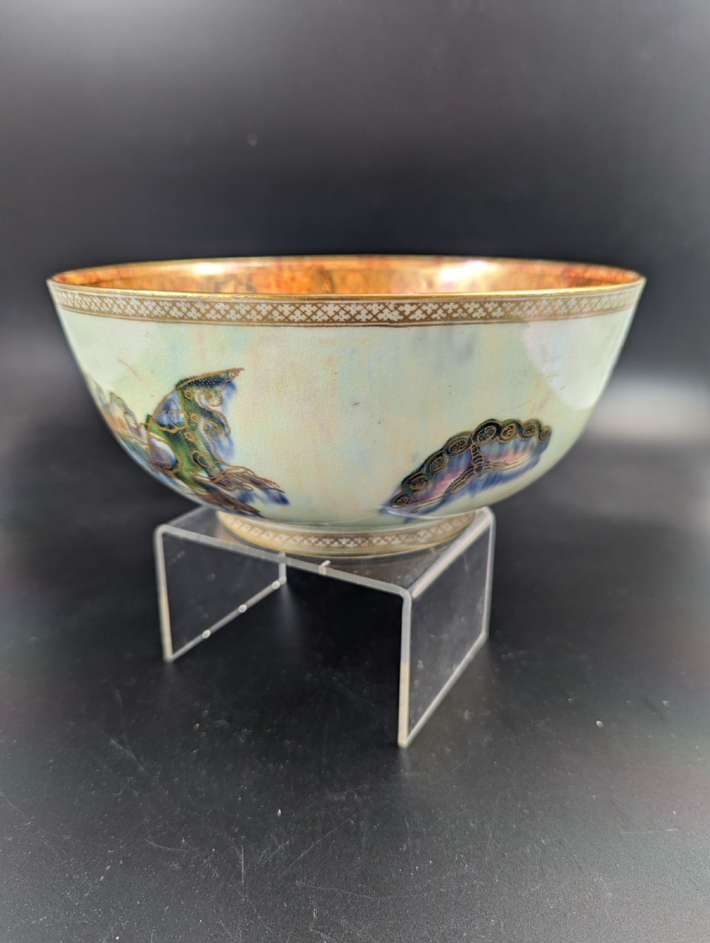Wedgwood large Pearl Lustre Butterfly bowl , Daisy Makeig Jones , c.1920 View II