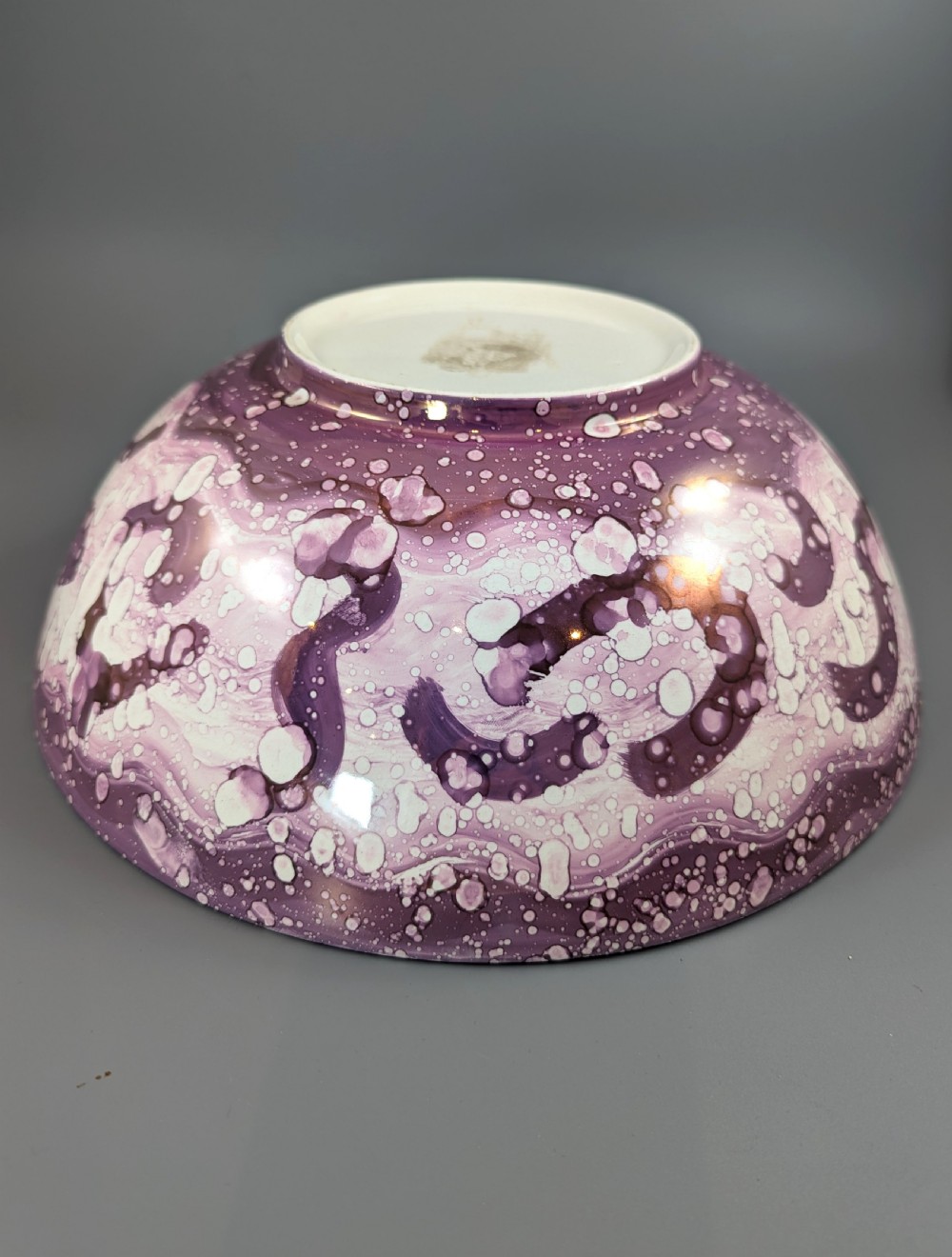 Sunderland Pink Lustre Large Bowl with transfer ‘Ship Caroline’, c. 1899. View X