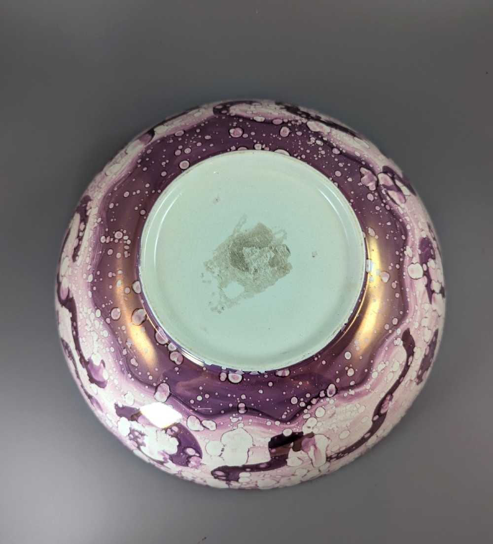 Sunderland Pink Lustre Large Bowl with transfer ‘Ship Caroline’, c. 1899. View XI