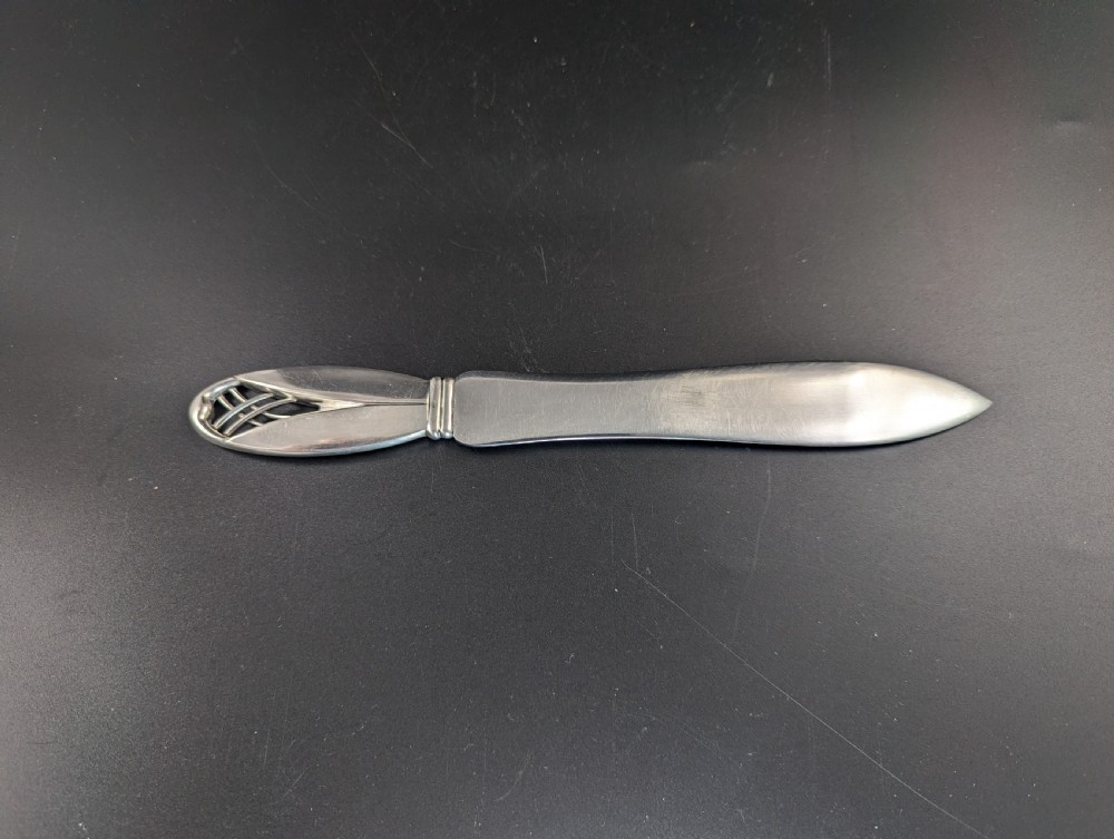 Frantz Hingelberg.Silver and stainless steel letter opener.c 1935 View V