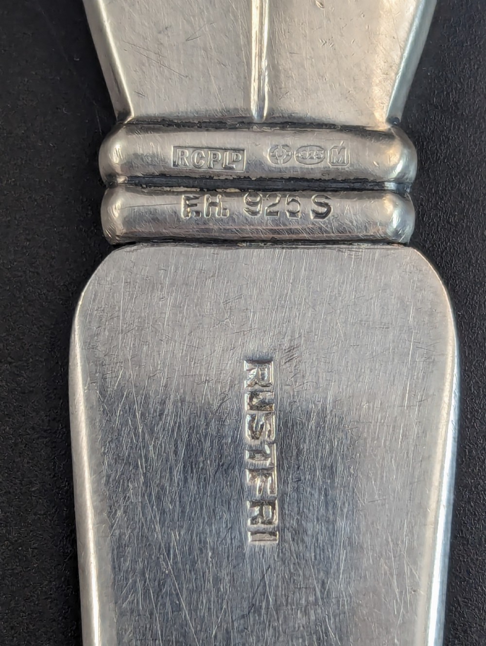 Frantz Hingelberg.Silver and stainless steel letter opener.c 1935 View VIII