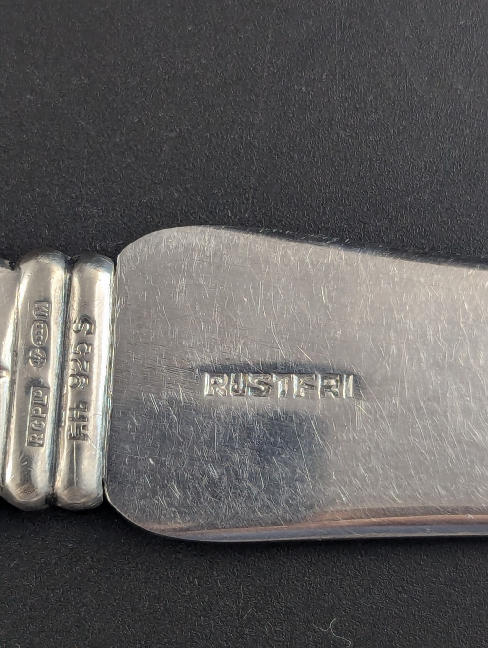 Frantz Hingelberg.Silver and stainless steel letter opener.c 1935 View IX