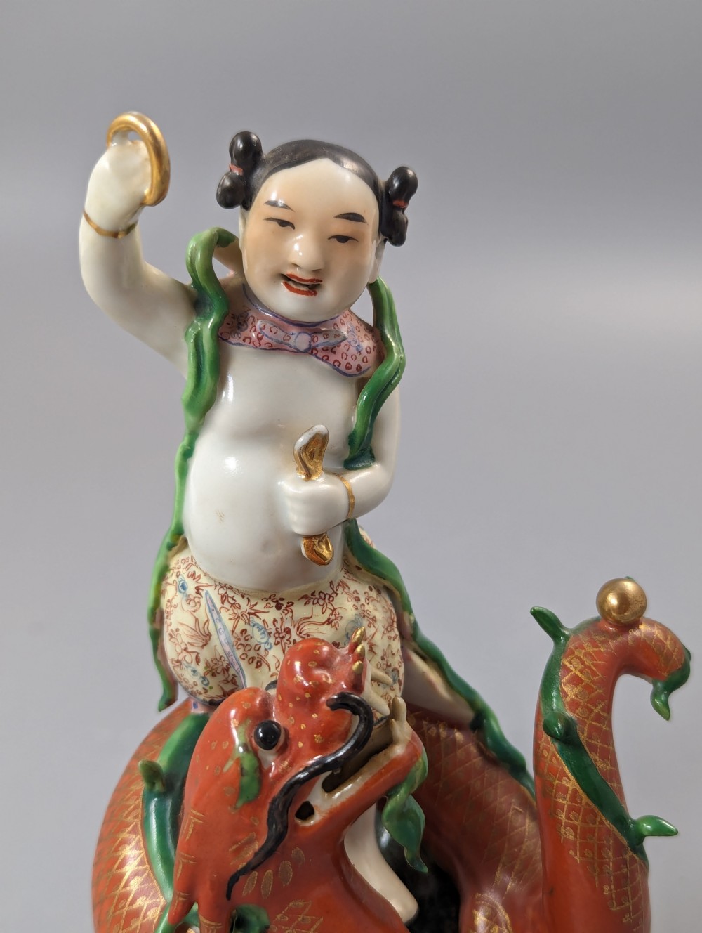 Chinese famille-rose figure of Nezha, c.19 th View II