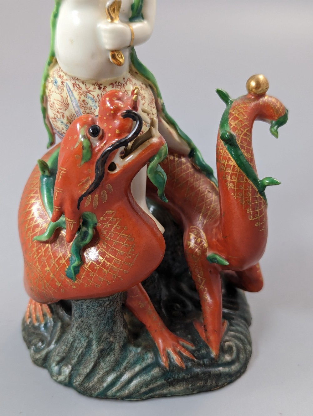 Chinese famille-rose figure of Nezha, c.19 th View III